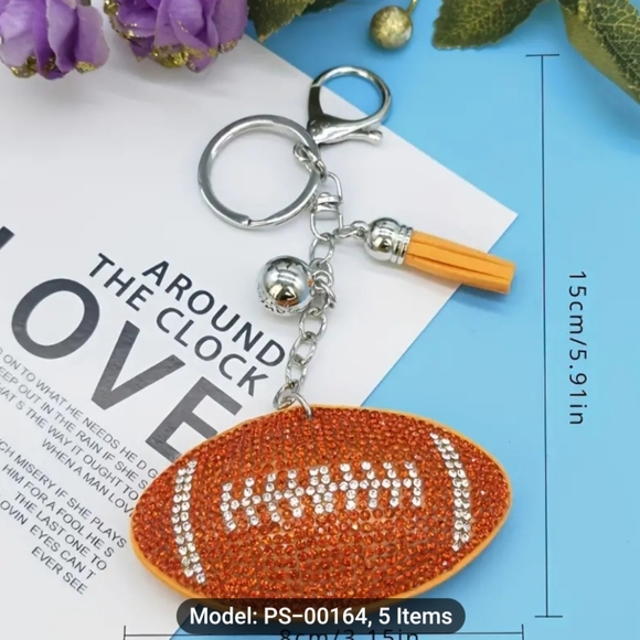 NWT Football/Rugby Keychain/bag charm - Picture 2 of 2